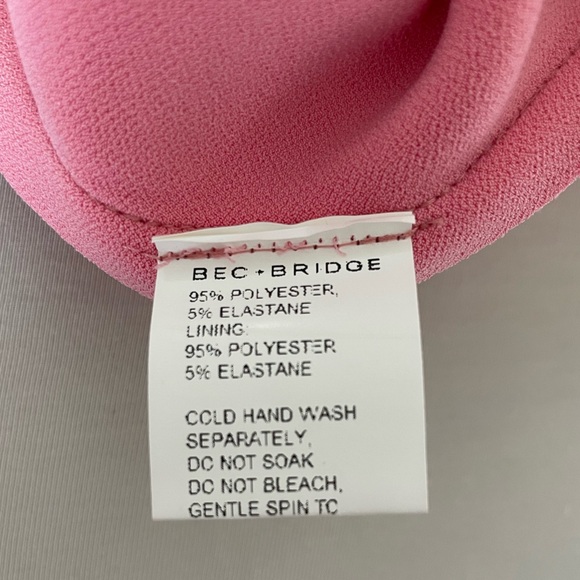 NWT Bec & Bridge Paloma MIDI Dress in Flamingo. - Picture 9 of 9
